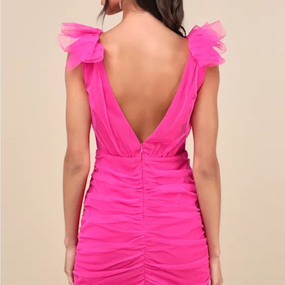 Lulu's Pink Mini Dress - Picture 2 of 2